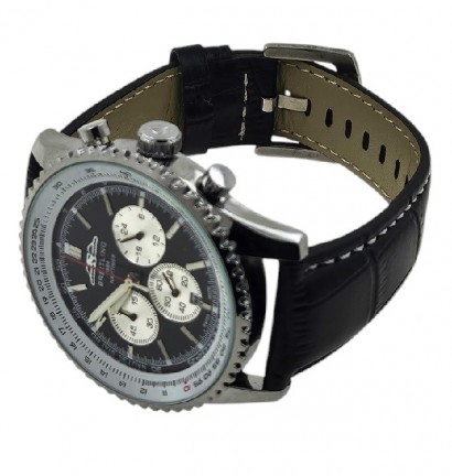 Breitling Navitimer 1 B01 Chronograph Black Leather