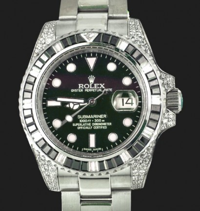 Rolex Submariner Date Black Diamonds