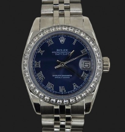 Rolex Datejust Lady Diamonds Blue 32mm