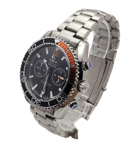 Omega Seamaster Planet Ocean Black Orange Chrono