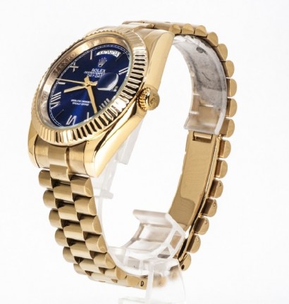 Rolex Day-Date Gold Blue Roman Dial