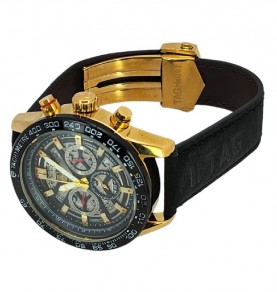 TAG Heuer Carrera Calibre 02 Skeleton Gold Leather